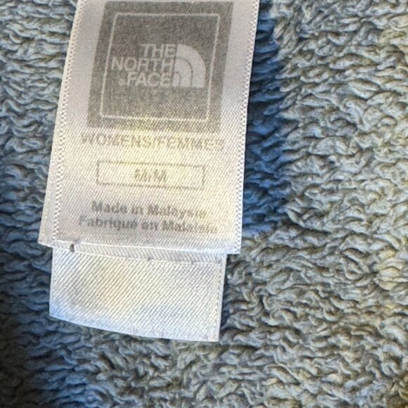 the north face 1/4 zip womens pull over grey medium front pocket fleece - Picture 6 of 9